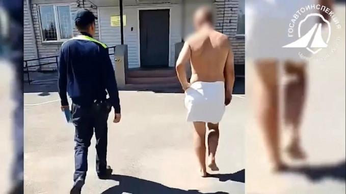 Восемь минут свободы: полуголый угонщик ВАЗа попался автоинспекторам в Пласте