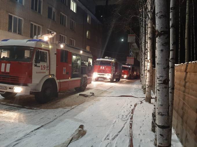 В Екатеринбурге в COVID-обсерваторе произошел пожар