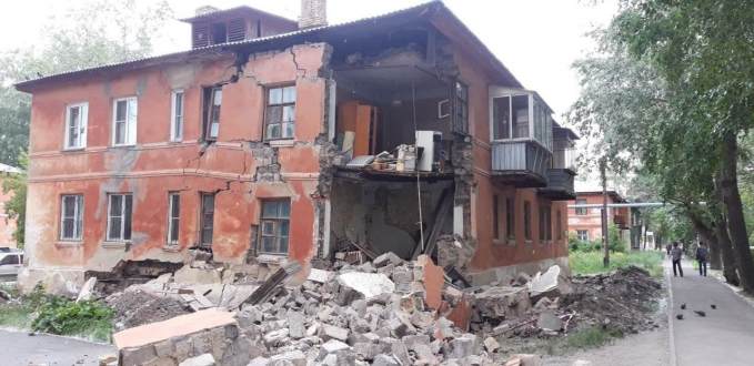 Обрушение дома в Челябинске