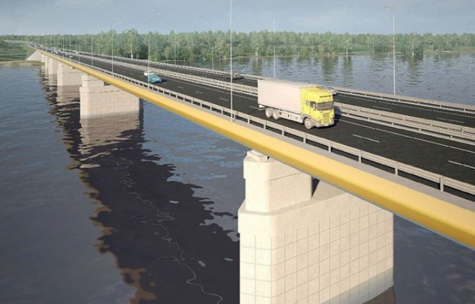 Департамент дорожного хозяйства Югры опубликовал в Instagram 3D-модель моста через Обь