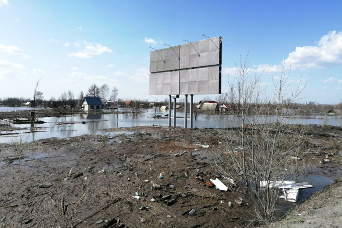 Уровень Тобола в Кургане достиг почти двух метров