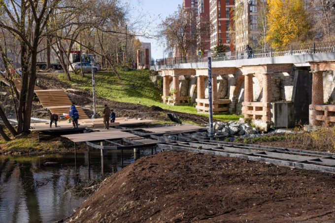 Стало известно, когда в Екатеринбурге откроют набережную Исети и Ольховки